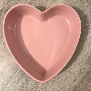 Chantal Pink Heart 2 Quart Baking Casserole Bakeware Serving Dish